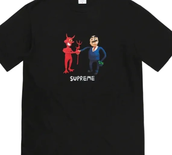 M Business S Tee White and Black XL Devil 23SS Trading Contract L T-shirt Printed 0914